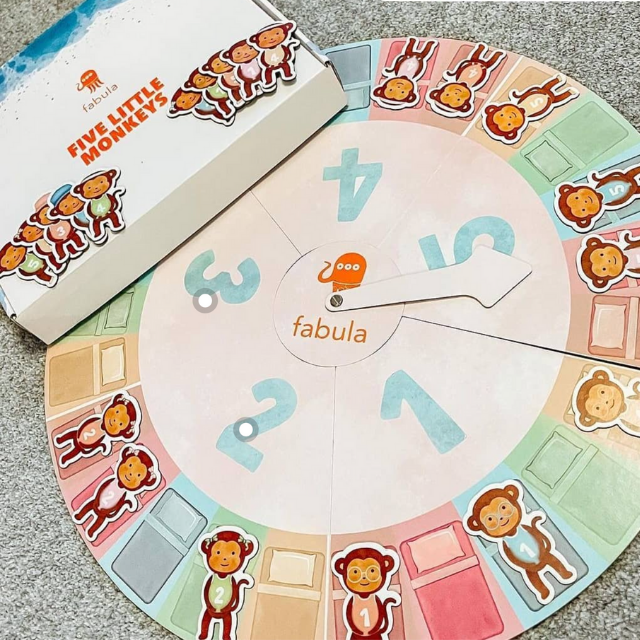 Five Little Monkeys Boardgame - Fabula Toys